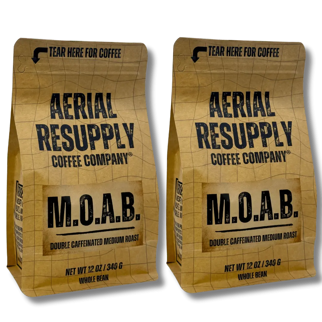 Moab Double Caffeinated Medium Roast Coffee - 2 Bag Bundle (12Oz) 1