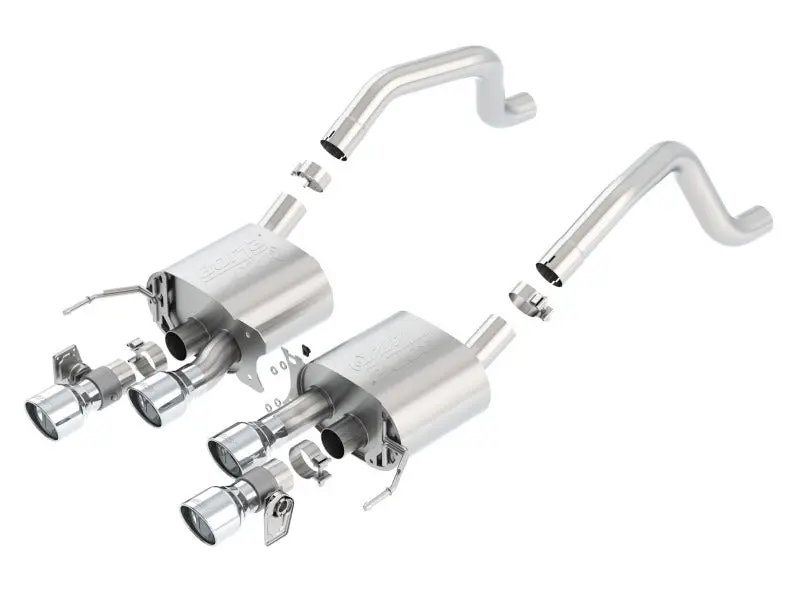 Borla 15 Chevy Corvette C7 Zo6 6.2L W/O Afm W/ Npp Atak Quad Rd Rl Ac Tips Center Rear Exit Exh 1