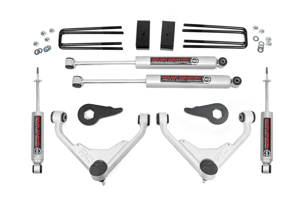 3 Inch Lift Kit | Fk/Ff Code | Chevrolet Silverado/Gmc Sierra 2500Hd | 1999-2004 | Rough Country | 859830 1