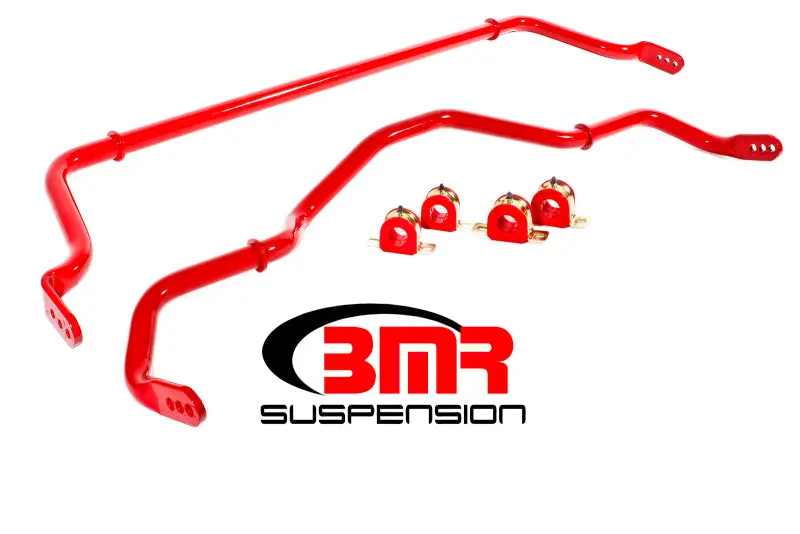 Bmr 16-17 6Th Gen Camaro Front & Rear Sway Bar Kit W/ Bushings - Red 1