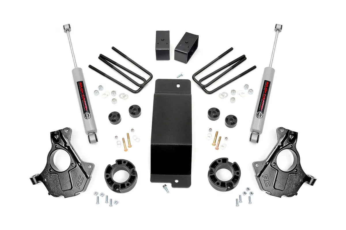 3.5 Inch Lift Kit | Cast Steel Lca | Chevrolet Silverado/Gmc Sierra 1500 | 2007-2013 | Rough Country | 11930 1