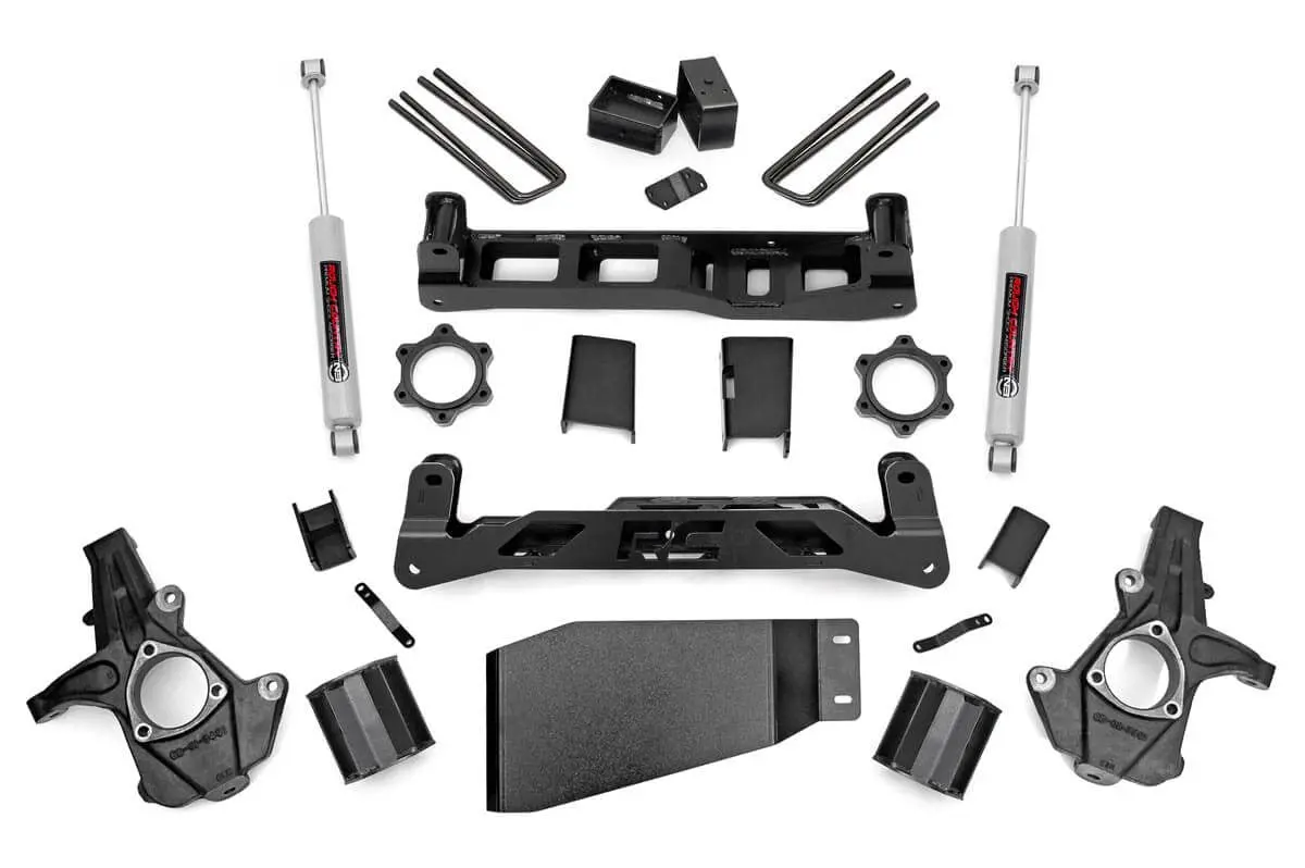 5 Inch Lift Kit | Chevy Silverado & Gmc Sierra 1500 4Wd | 2007-2013 | Rough Country | 26230 1