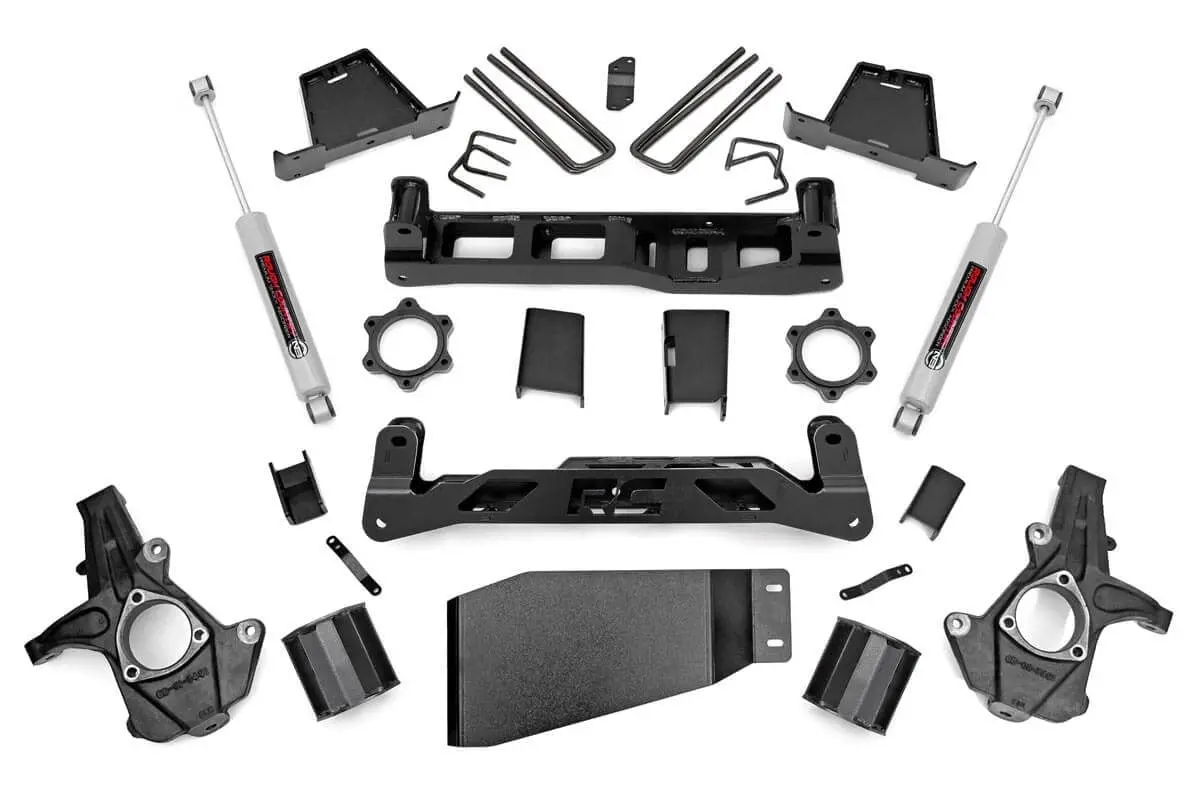 6 Inch Lift Kit | Chevy Silverado & Gmc Sierra 1500 4Wd | 2007-2013 | Rough Country | 23630 1