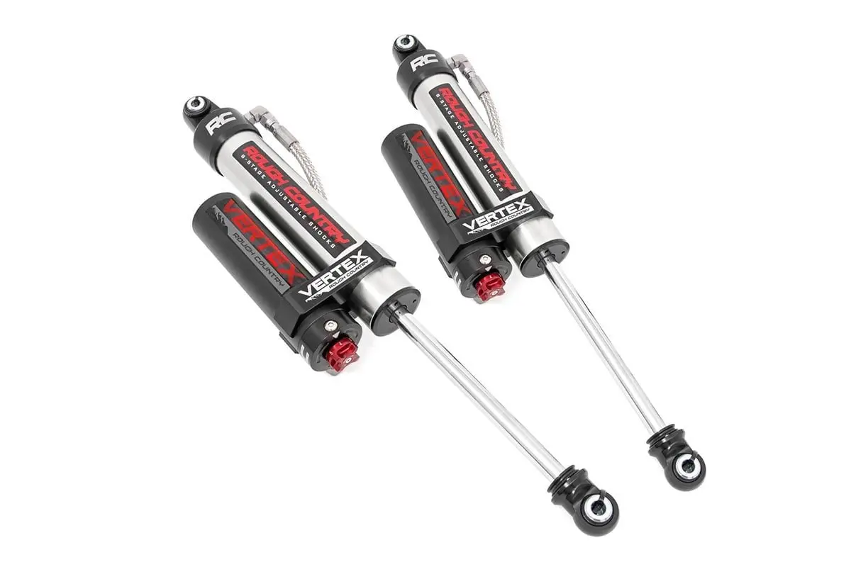 Vertex 2.5 Adj Rear Shocks | 5-7.5" | Gmc Sierra/ Chevrolet Silverado 2Wd/4Wd | 2007-2022 | Rough Country | 699001 1