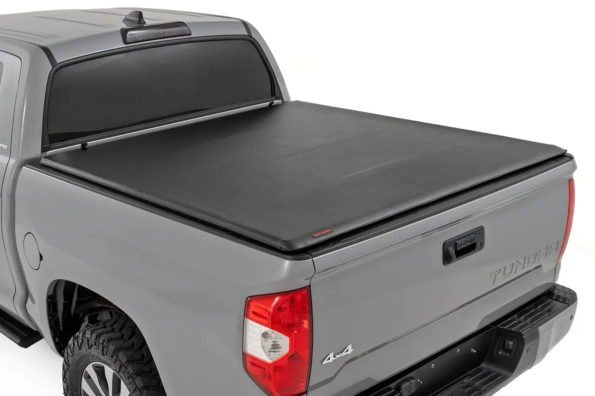 Soft Roll Up Bed Cover | 5'7" Bed | Toyota Tundra 2Wd/4Wd | 2007-2021 | Rough Country | 42419550 1