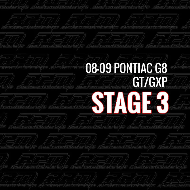 Stage 3 Performance Package (2008-2009 Pontiac G8 Gt/Gxp) 1