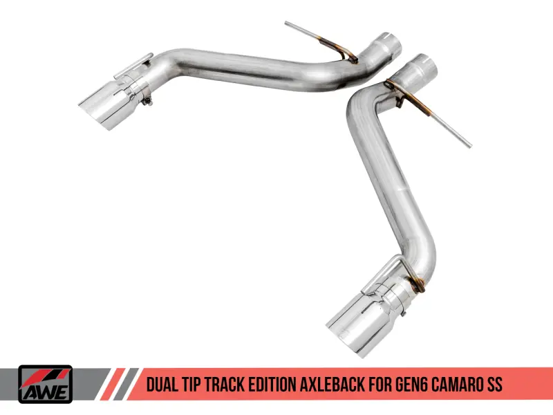Awe Tuning 16-19 Chevrolet Camaro Ss Axle-Back Exhaust - Track Edition (Chrome Silver Tips) 1