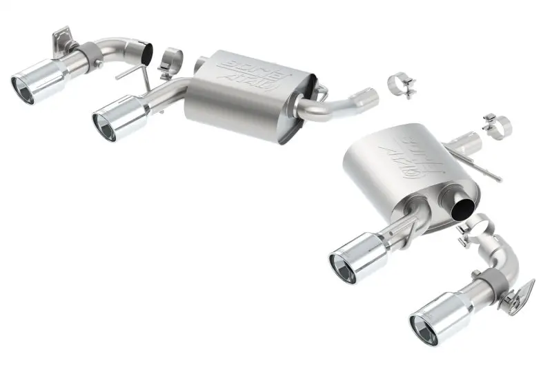Borla 2016 Chevy Camaro V6 At/Mt Atak Rear Section Exhaust W/ Dual Mode Valves 1