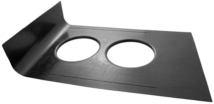 K&N Carbon Fiber Hood Scoop Pan (100-8510) 1
