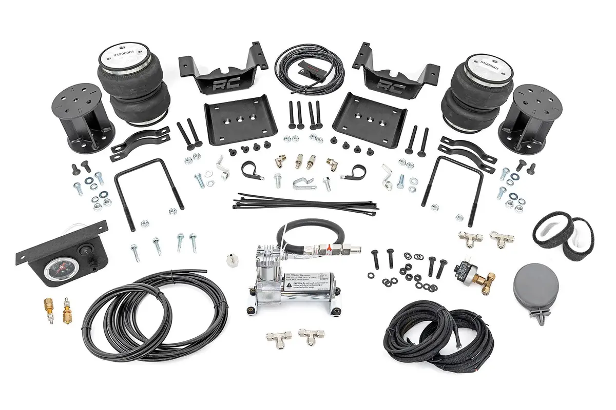 Air Spring Kit W/Compressor | 5 Inch Lift Kit | Chevrolet Silverado/Gmc Sierra 1500 | 2007-2018 | Rough Country | 100054C 1