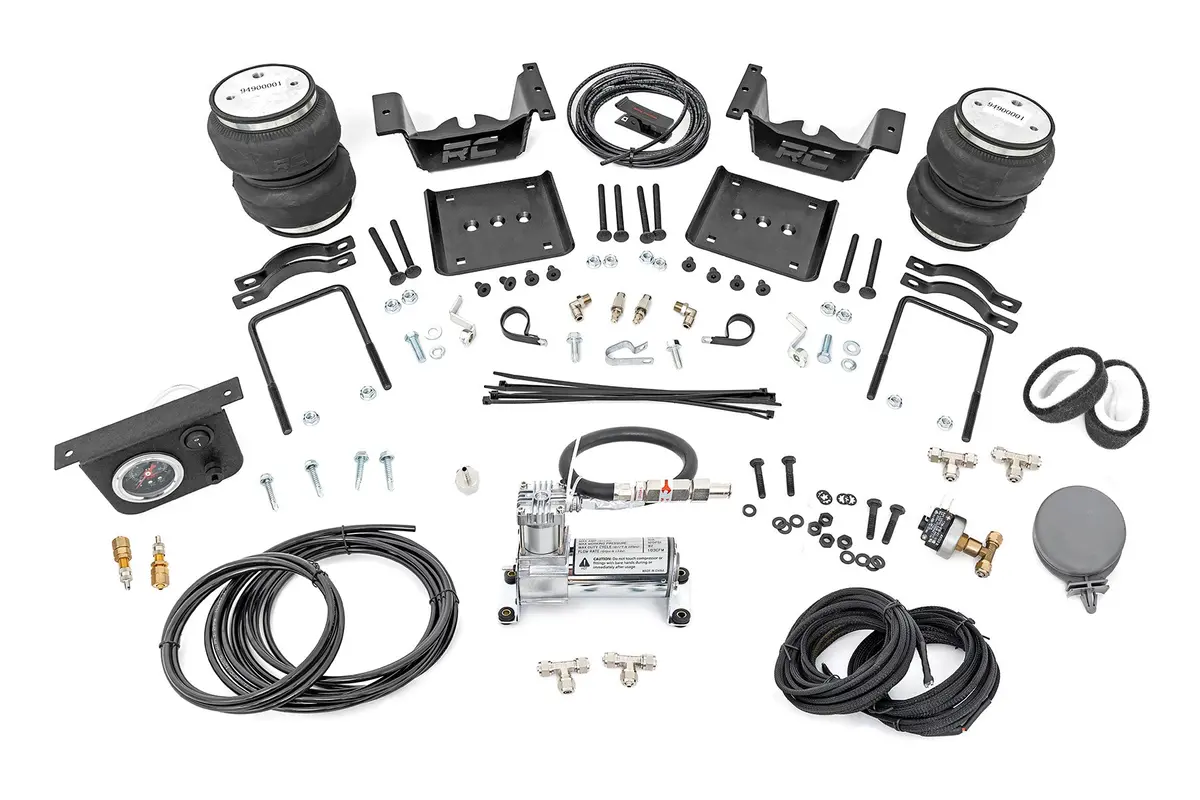 Air Spring Kit W/Compressor | Chevrolet Silverado/Gmc Sierra 1500 | 2007-2018 | Rough Country | 10005C 1