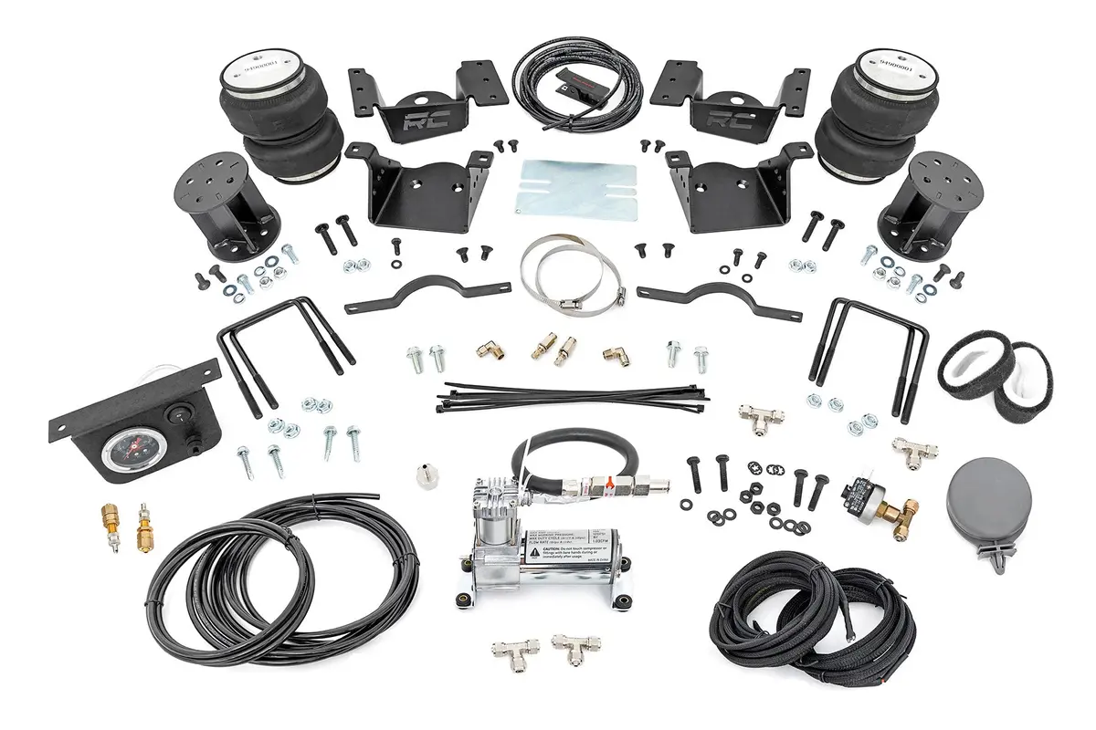 7.5 Inch Lift Kit W/Compressor | Air Spring Kit | Chevrolet Silverado/Gmc Sierra 2500Hd/3500Hd | 2011-2019 | Rough Country | 100074C 1