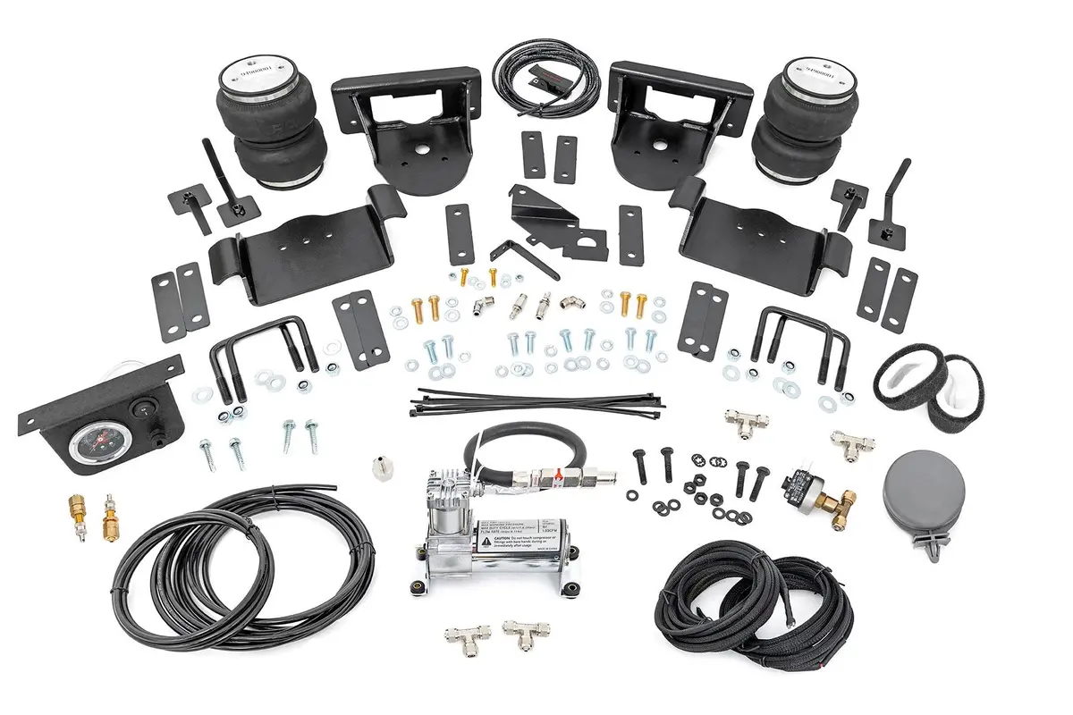 Air Spring Kit W/Compressor | 0-6" Lifts | Ford F-150 4Wd | 2021-2022 | Rough Country | 10009C 1