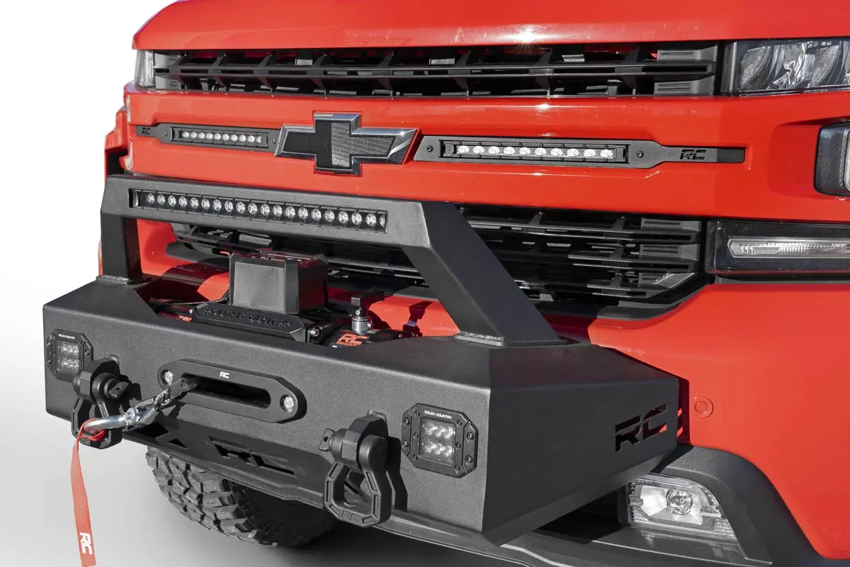 Exo Winch Mount Kit | Chevy Silverado 1500 2Wd/4Wd | 2019-2021 | Rough Country | 10765 1