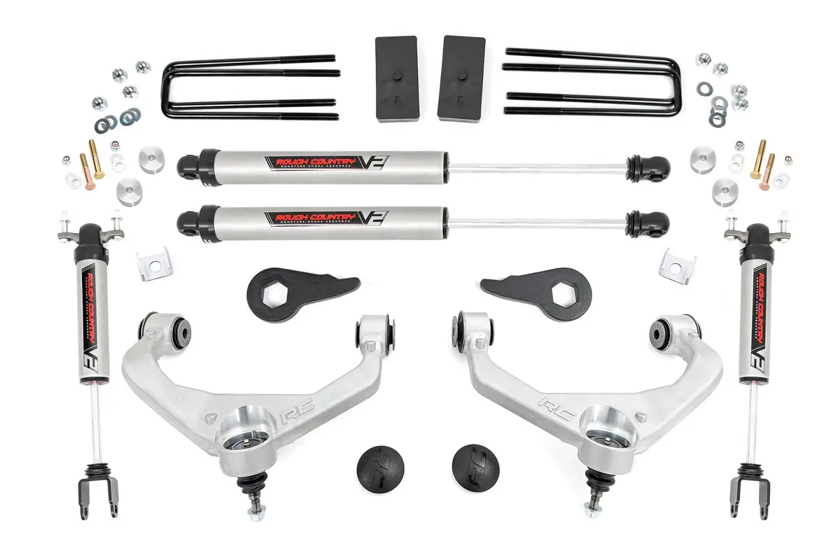 3.5 Inch Lift Kit | V2 | Chevrolet Silverado/Gmc Sierra 2500Hd/3500Hd | 2011-2019 | Rough Country | 95970 1