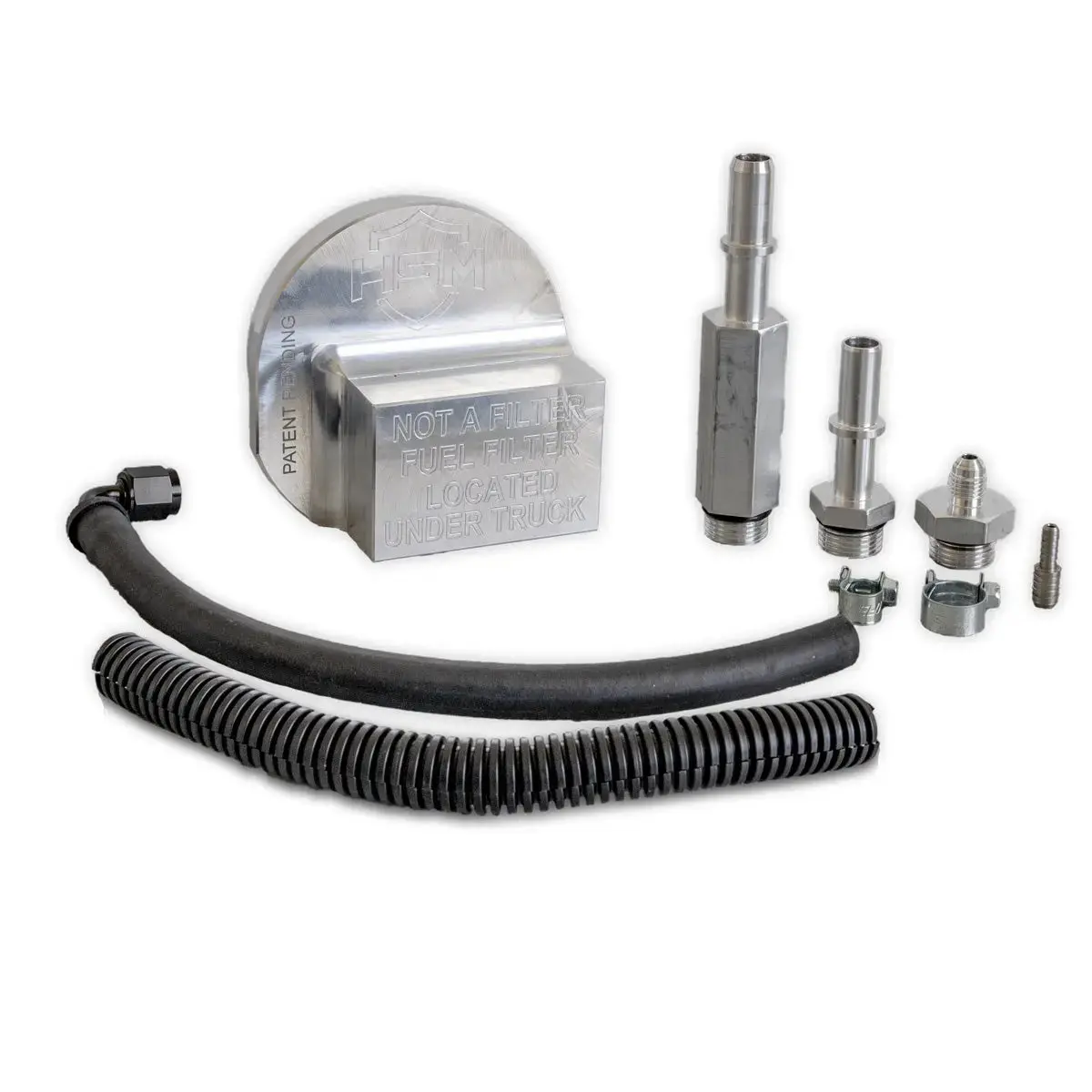 H&S Motorsports 2011-2016 Ford 6.7L Power Stroke Upper Fuel Filter Bypass Kit By 1