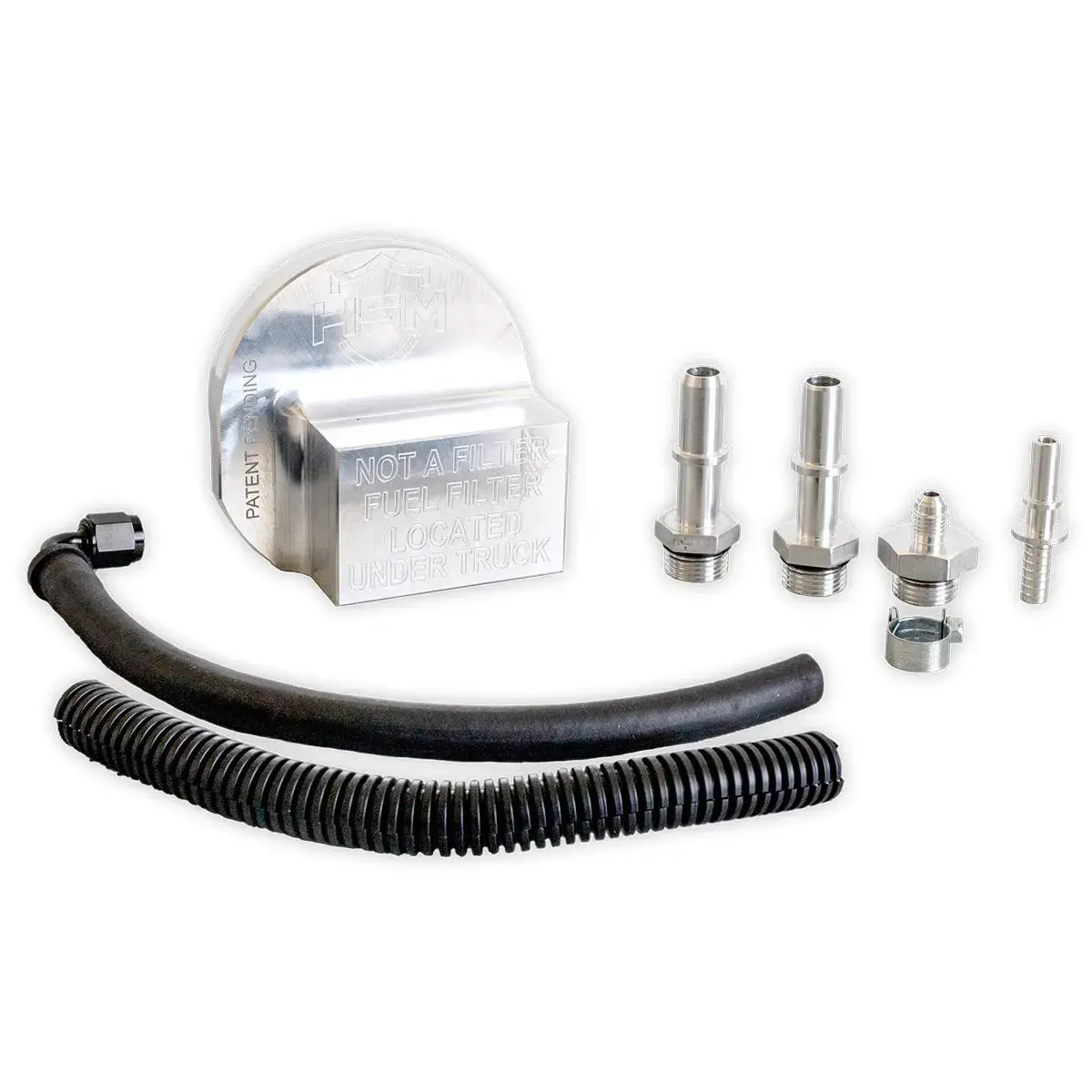 H&S Motorsports 2017-2024 Ford 6.7L Power Stroke Upper Fuel Filter Bypass Kit By 1