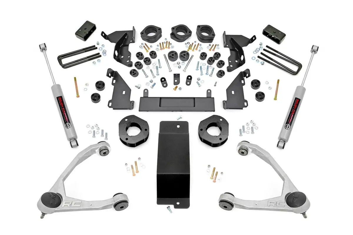 4.75 Inch Lift Kit | Combo Aluminum Arms | Chevrolet Silverado/Gmc Sierra 1500 | 2014-2015 | Rough Country | 294.2 1