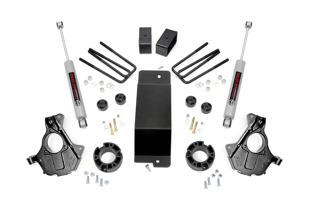 3.5 Inch Lift Kit | Cast Steel Lca | Chevrolet Silverado/Gmc Sierra 1500 | 2014-2018 | Rough Country | 12430 1