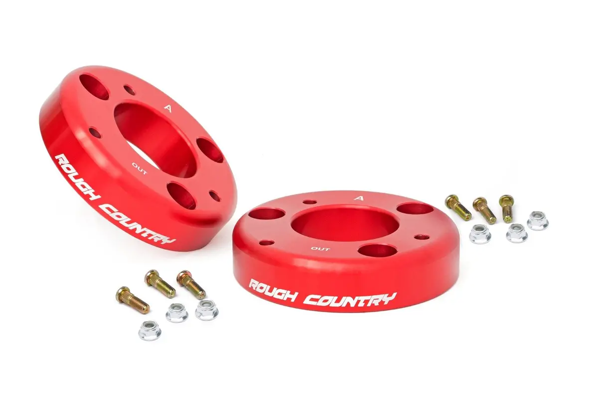 2 Inch Leveling Kit | Red | Ford F-150 2Wd/4Wd | 2014-2022 | Rough Country | 569Red 1