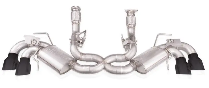 Stainless Works 20-21 Chevrolet Corvette C8 6.2L Legend Cat-Back Exhaust W/ Matte Black Tips 1