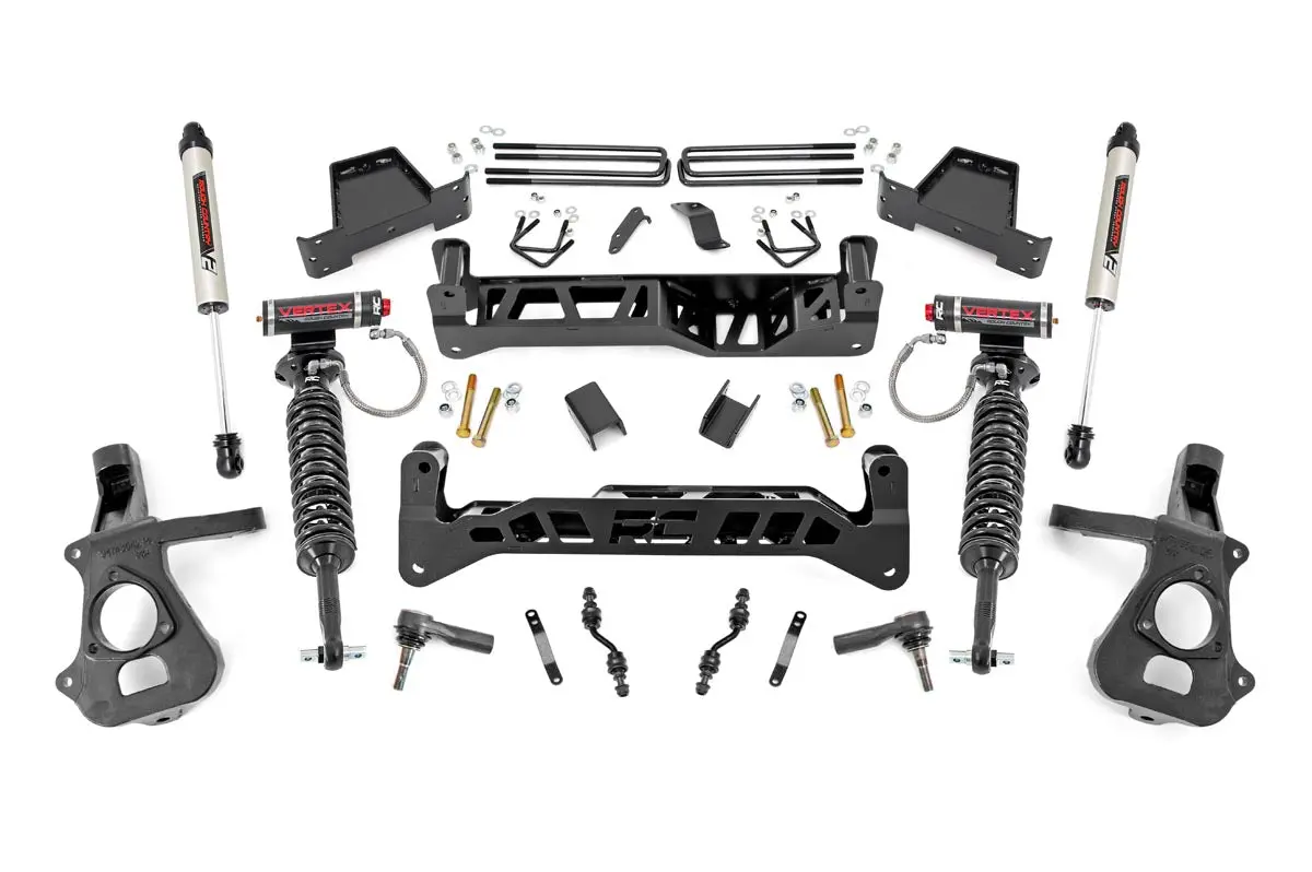 7" Lift Kit | Alu/Stamp Steel | Vertex/V2 | Chevrolet Silverado/Gmc Sierra 1500 | 2014-2018 | Rough Country | 18757 1