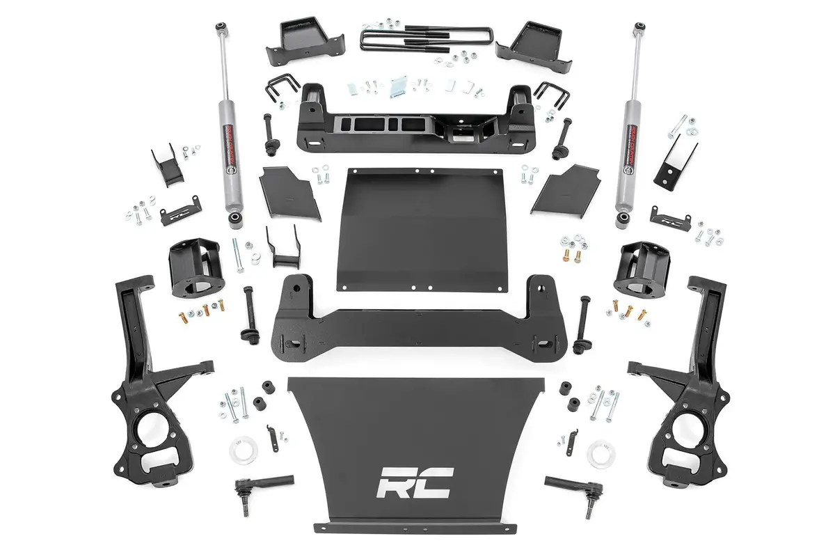 4" Lift Kit | At4/Trailboss | Chevrolet Silverado/Gmc Sierra 1500 | 2019-2022 | Rough Country | 27531 1