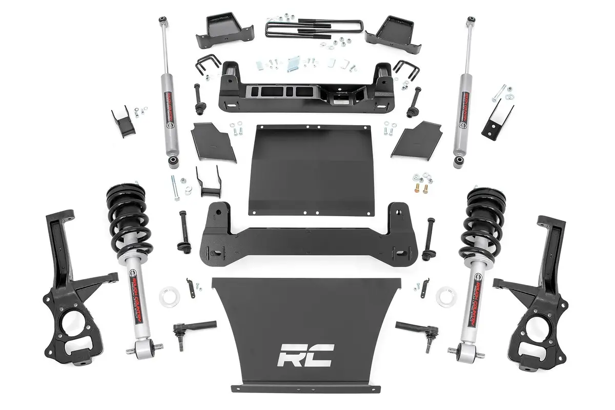 4 Inch Lift Kit | At4/Trailboss | N3 Struts | Chevrolet Silverado/Gmc Sierra 1500 | 2019-2022 | Rough Country | 27532 1