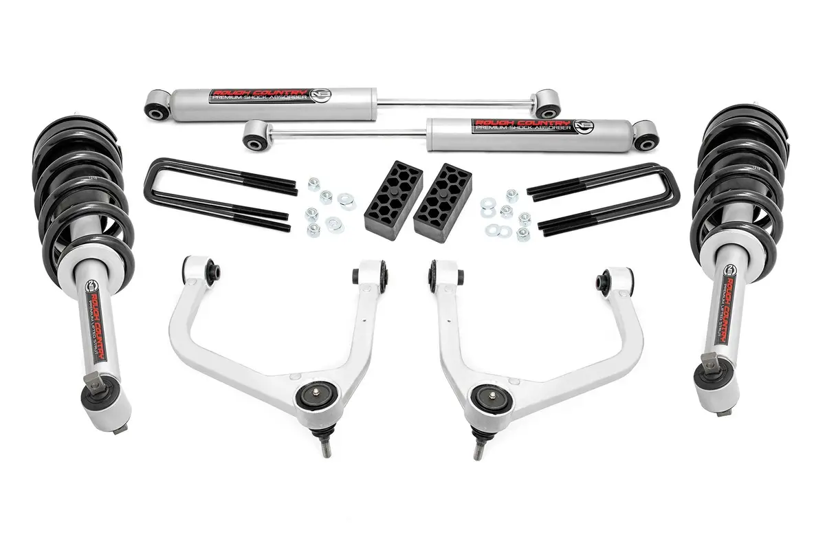 3.5 Inch Lift Kit | N3 Struts | Chevy Silverado 1500 2Wd/4Wd | 2019-2022 | Rough Country | 29532 1