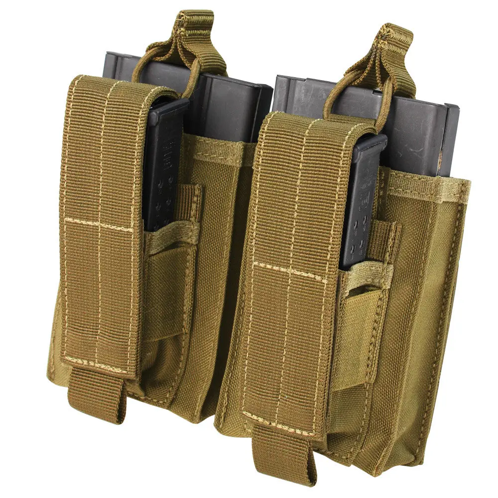 Condor 191040: Double Kangaroo M14 Mag Pouch (Black / Tan / Od Green) 2