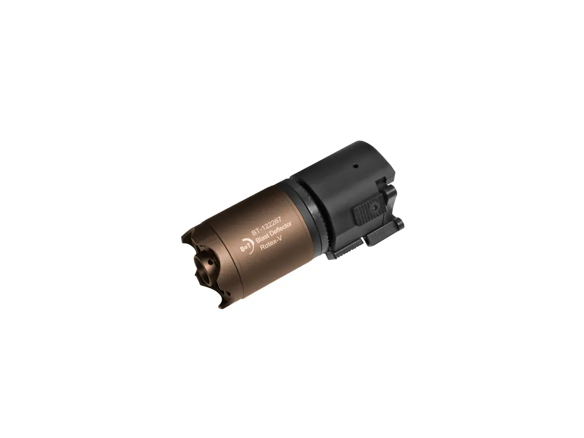 Asg B&T Rotex-V Airsoft Qd Blast Deflector (Black / Grey / Mud) 1