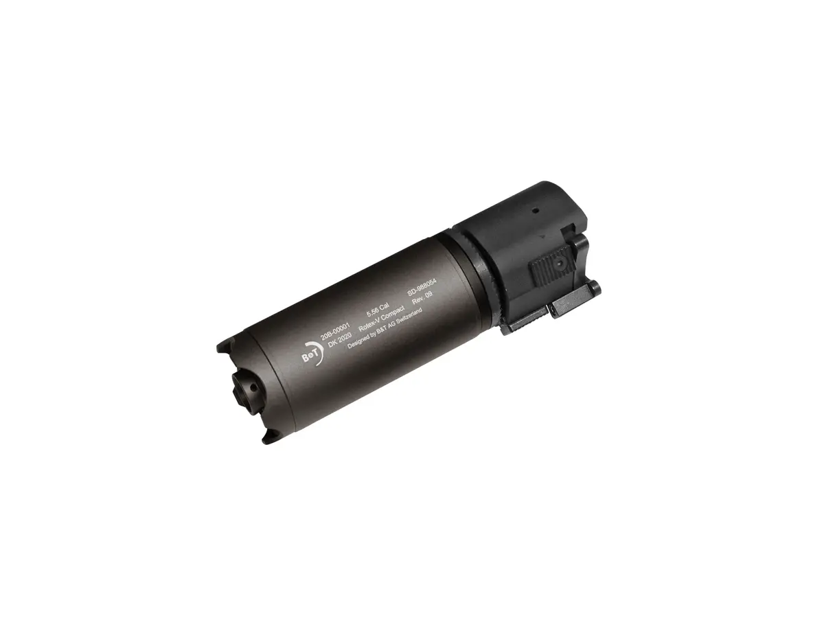 Asg B&T Rotex-V Airsoft Compact Qd Suppressor (Black / Grey / Mud) 1