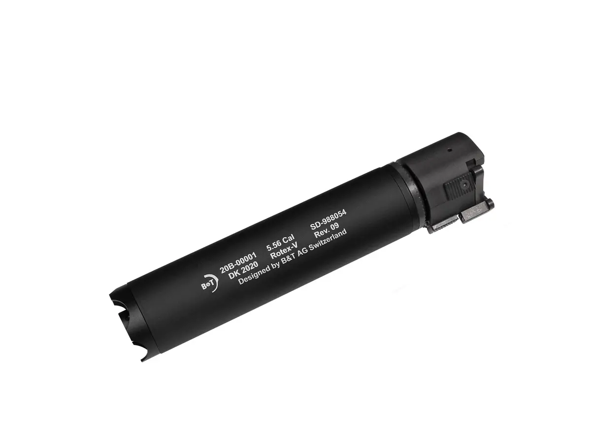 Asg B&T Rotex-V Airsoft Qd Suppressor (Black / Grey / Mud) 1