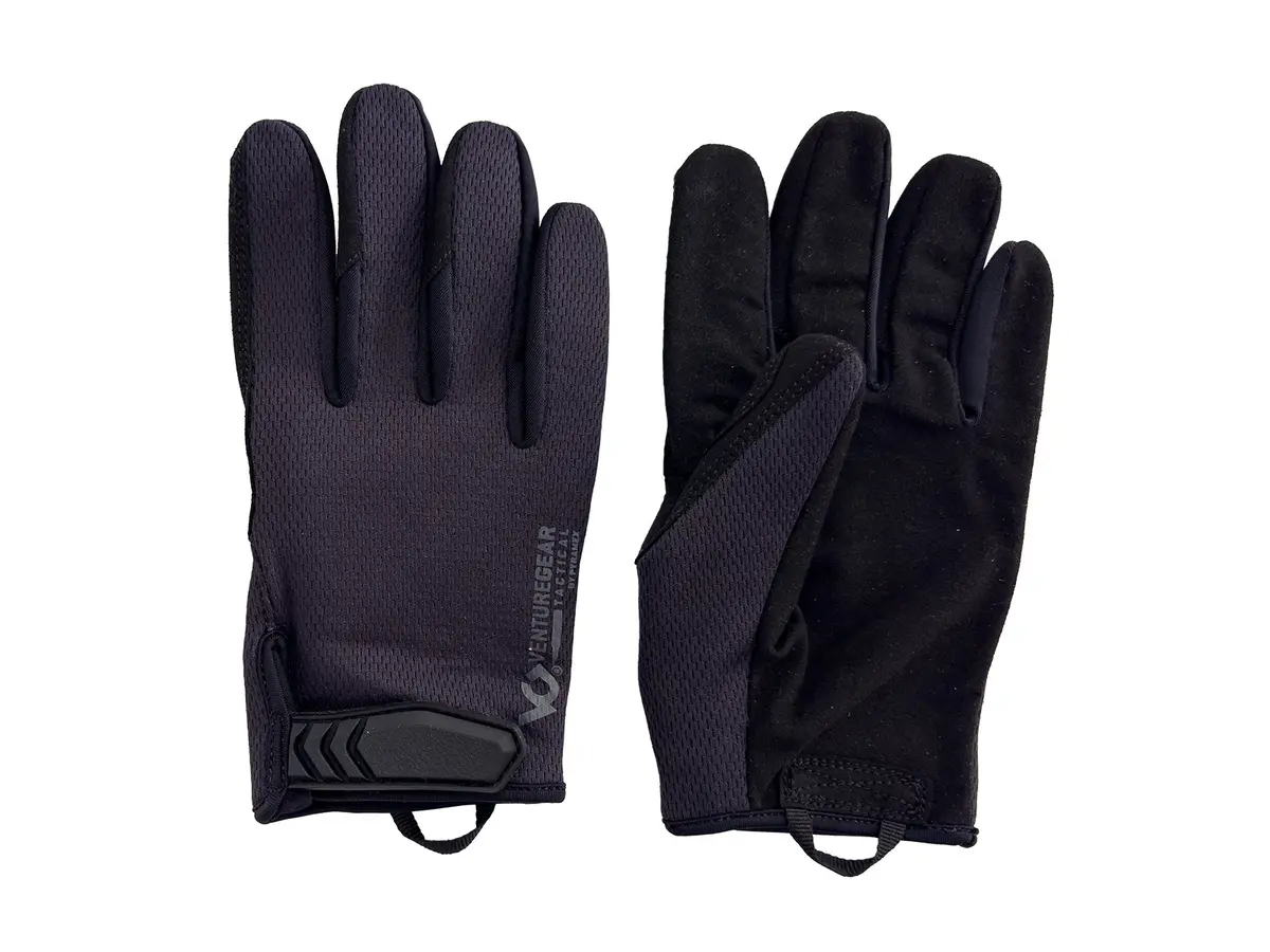 Pyramex Venture Gear Medium-Duty Adjustable Operator Gloves (Black / Tan) 1
