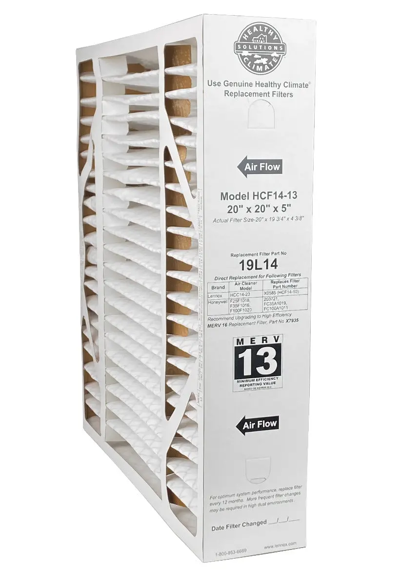 Lennox 19L14 - 20" X 20" X 5" Healthy Climate Hcf14-13 Air Filter, Merv 13 1