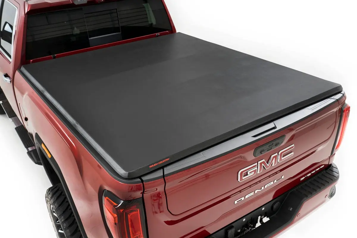 Bed Cover | Tri Fold | Soft | 6'7" Bed | Chevrolet Silverado/Gmc Sierra 2500Hd | 2020-2022 | Rough Country | 41120690A 1