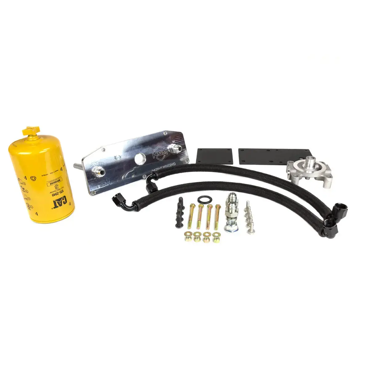H&S Motorsports 2017-2022 Ford 6.7L Power Stroke Lower Fuel Filter Upgrade Kit 1