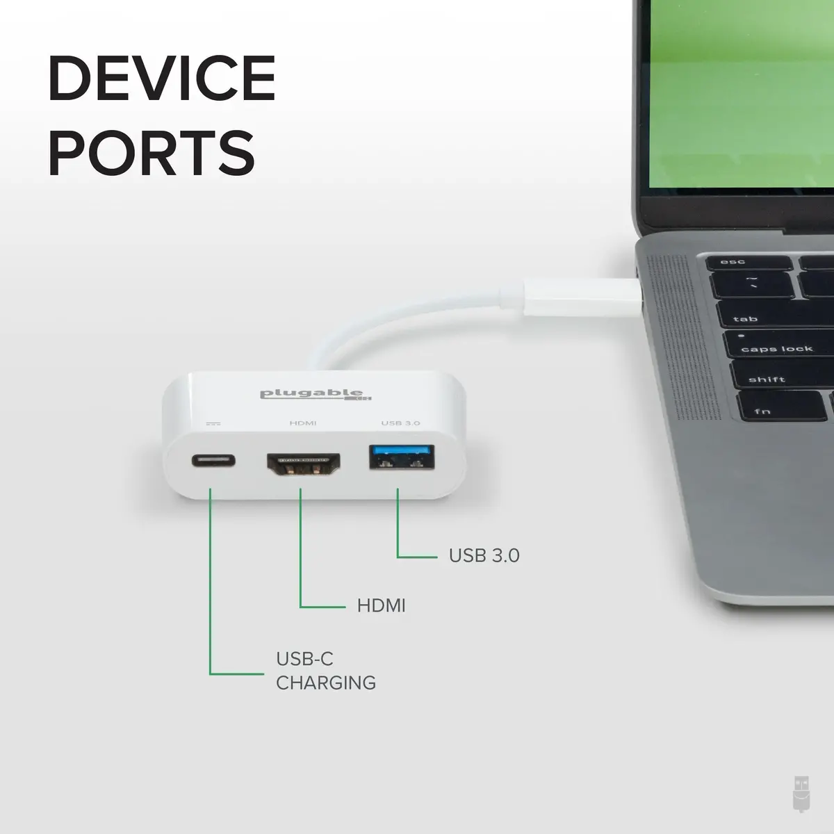 Plugable Usb-C Multiport Adapter (Usbc-Md101) 2