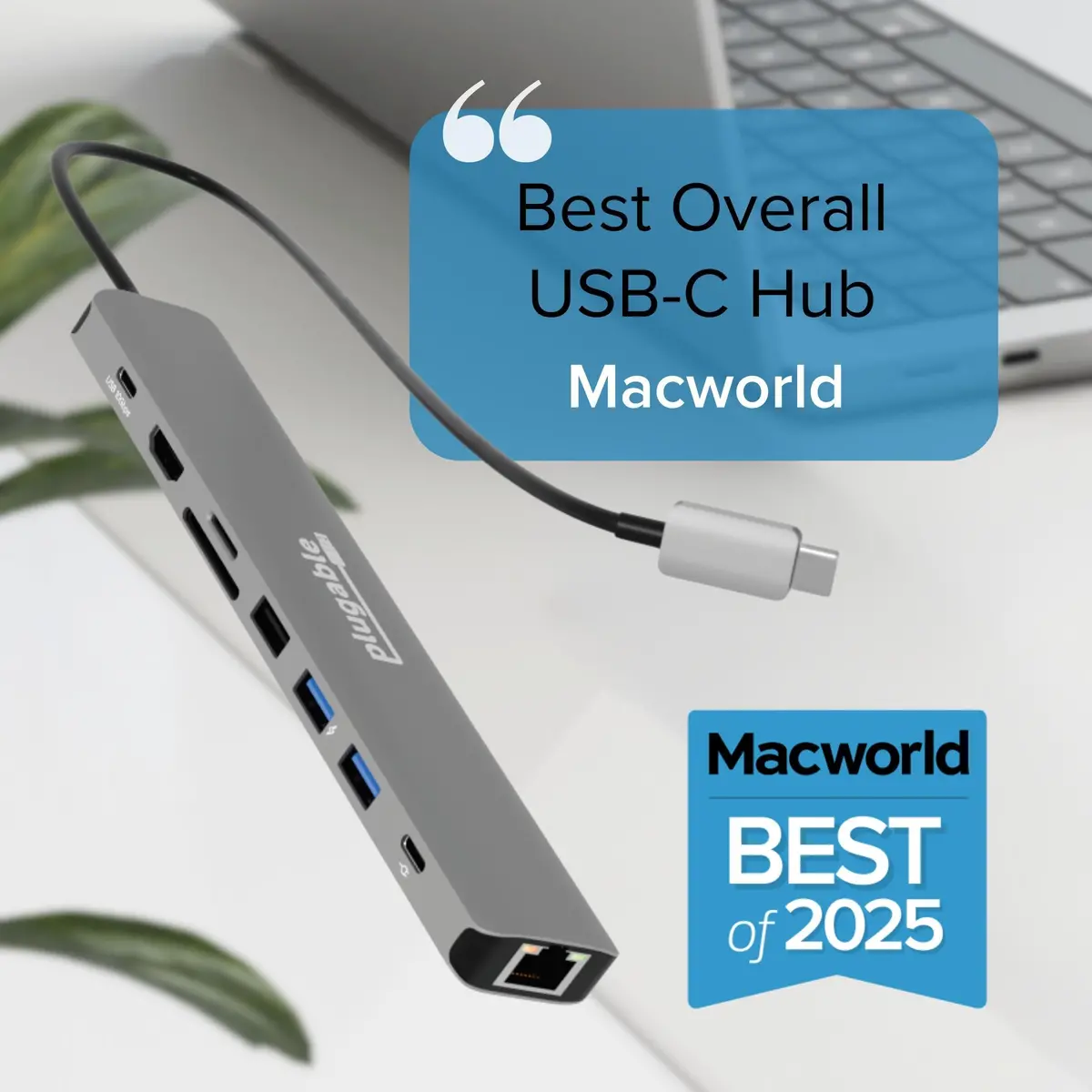Plugable 9-In-1 Usb-C Hub With 4K Hdmi, 140W Pass-Through Charging 2
