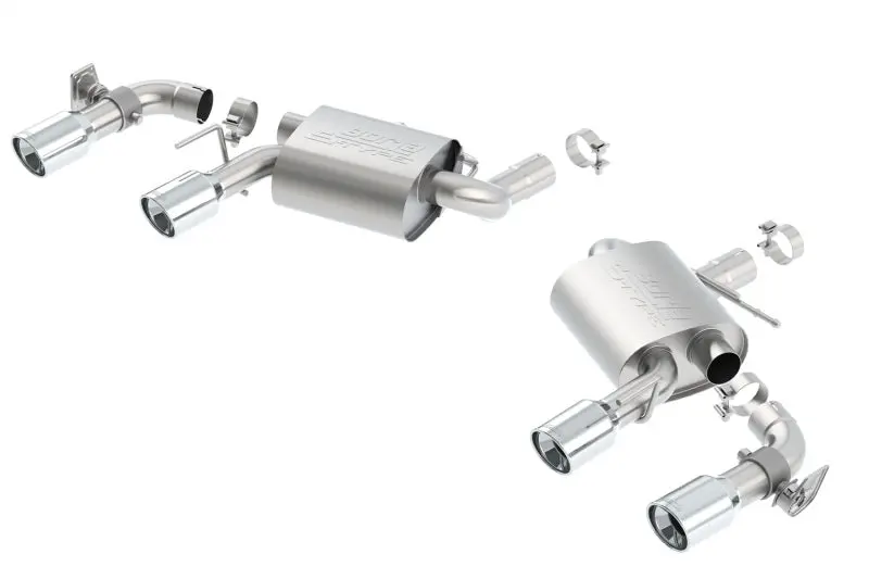 Borla 16 Chevy Camaro Ss 6.2L W/ Dual Npp S-Type Quad Rd Rl Tips Dual Exit Rear Section Exhaust 1