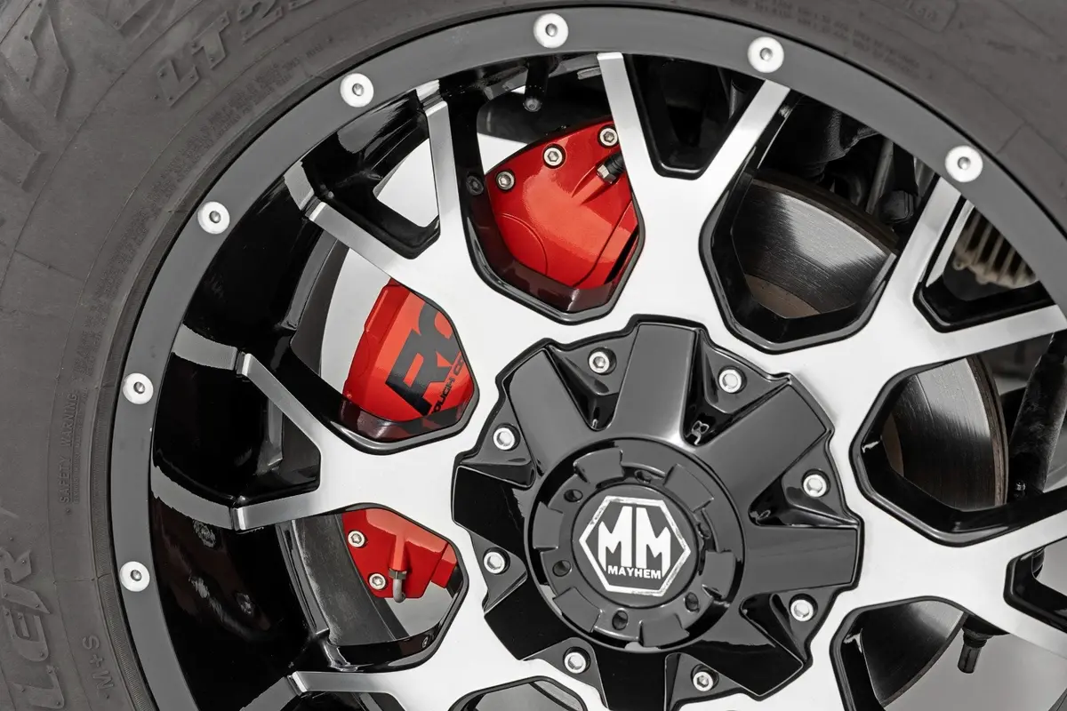 Caliper Cover | Red | Chevrolet Silverado/Gmc Sierra 1500 | 2019-2021 | Rough Country | 71106A 2