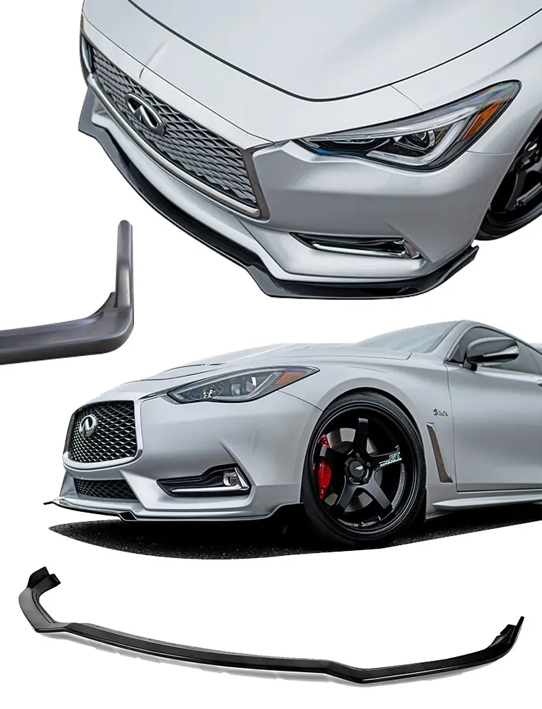 2017-2021 Infiniti Q60 3.0T - Stillen Front Splitter - Kb11230 1