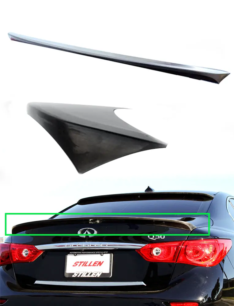 2014-2017 Infiniti Q50 - Stillen  Rear Spoiler [Unpainted] - Kb11223 1