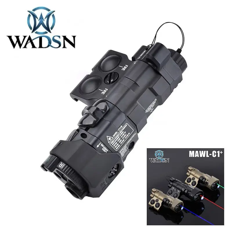 Wadsn Modular Advanced Weapon Laser Mawl-C1+ Metal Version (Red Laser) (Black) 1