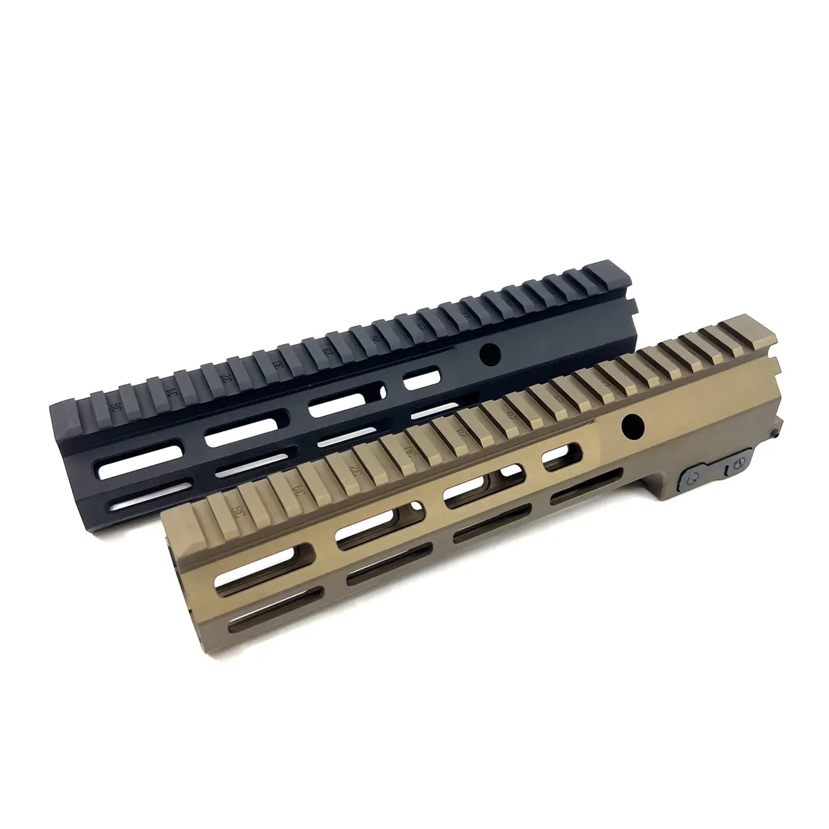 Airsoft Artisan Mk16 9.3" Mlok Rail For M4/M16 Series Aeg / Gbb / Ptw (Black / Tan) 1