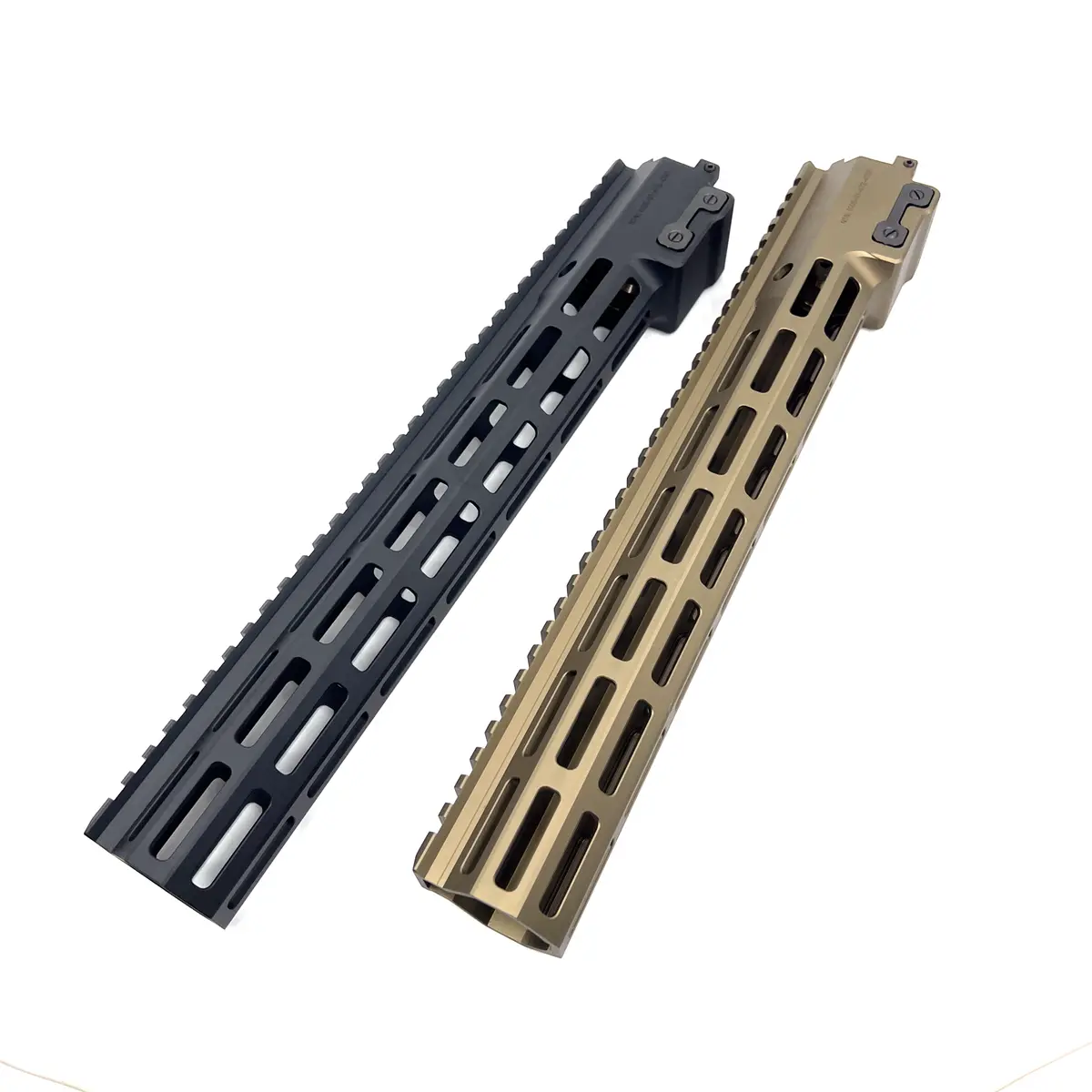 Airsoft Artisan Mk16 13.5" Mlok Rail For M4/M16 Series Aeg / Gbb / Ptw (Black / Tan) 1