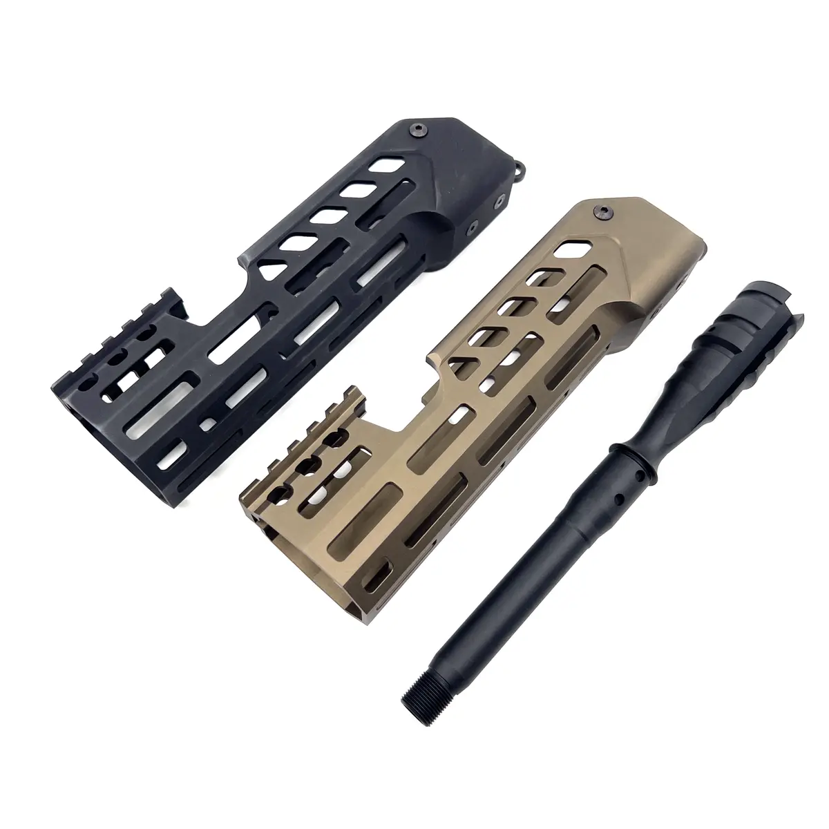 Airsoft Artisan Gen3 Handguard W/ Outer Barrel ( Virtus ) (Black / Tan) 1