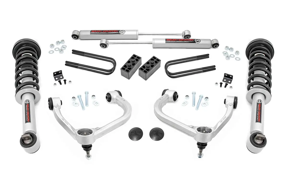 3 Inch Lift Kit | Forged Uca | N3 Struts | Ford F-150 4Wd | 2021-2022 | Rough Country | 41431 1