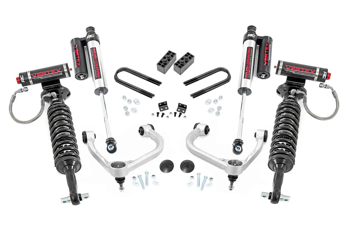3 Inch Lift Kit | Fabbed Uca | Vertex | Ford F-150 4Wd | 2021-2022 | Rough Country | 41450 1