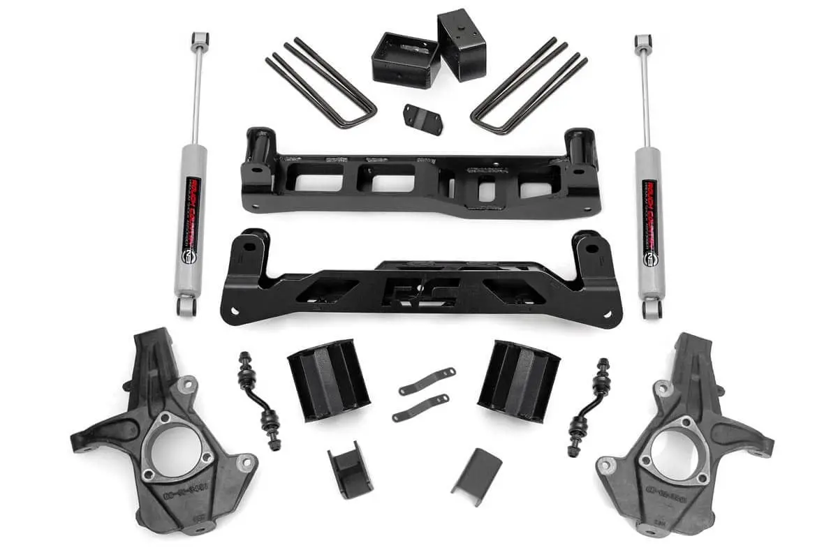 5 Inch Lift Kit | Alum/Stamp Steel | Chevrolet Silverado/Gmc Sierra 1500 2Wd | 2014-2018 | Rough Country | 24831 1